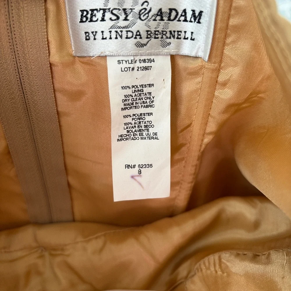 Betsy & Adam Elegant Gold Kids Dress - Picture 3 of 3